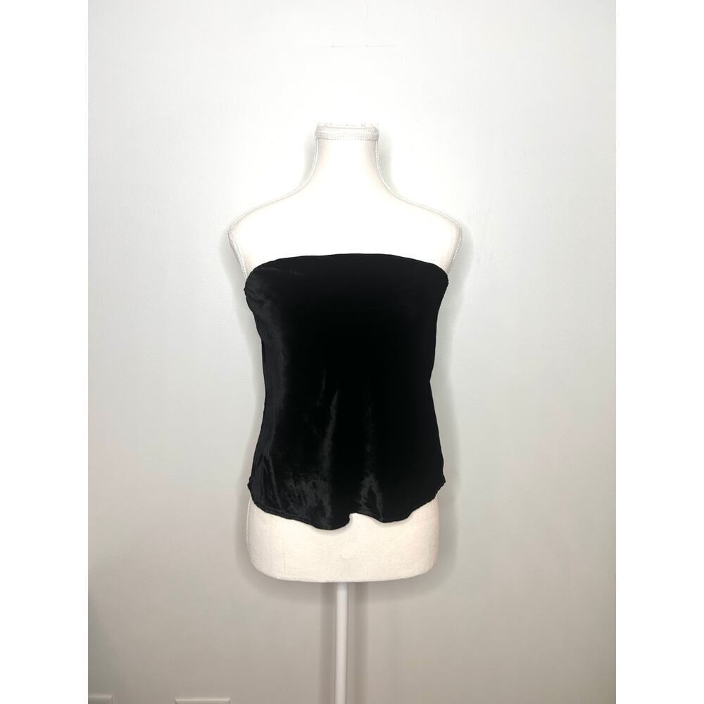 Anthropologie The Tilda strapless top velvet edition Sz XS Glam party festival